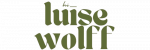 Logo von Luise Wolff, Poetry Slammerin und Bühnenpoetin, in grünem Schriftzug