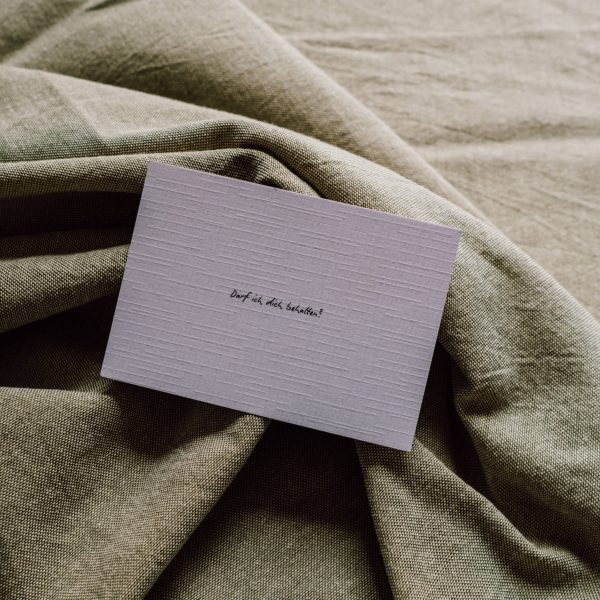 Postkarte „Darf ich dich behalten?"