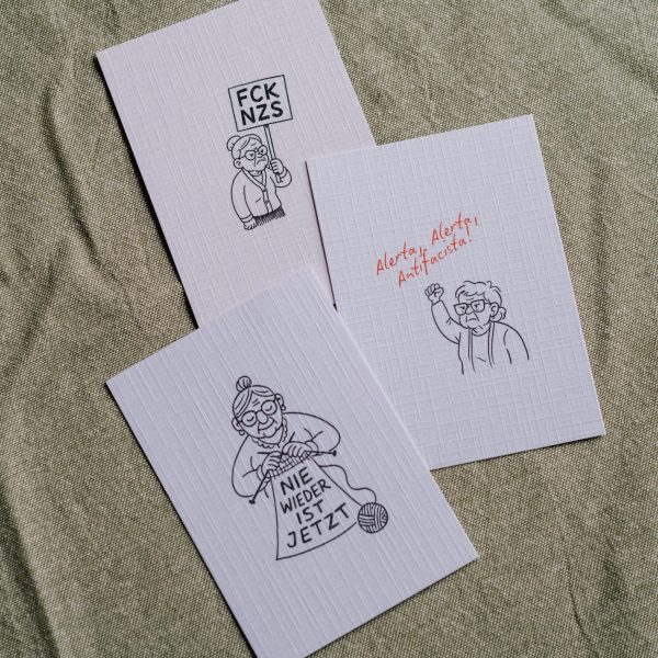 Postkarten-Set „Omas mit Haltung" – 3 Motive